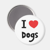 私は犬が大好き マグネット (正面/裏面)