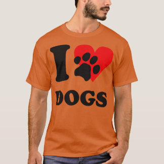 私は犬が大好き Tシャツ