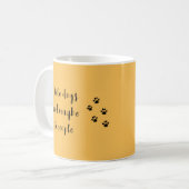 「私は犬が好きで、3人も好きだ」 コーヒーマグカップ (正面左)