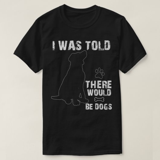 私は犬が子犬の卵を飼うとおもしろい言われた Tシャツ (デザイン正面)