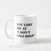 私は犬が苦手だ コーヒーマグカップ (左)