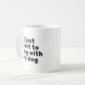 私は犬と一緒にやりたい。 コーヒーマグカップ (正面左)