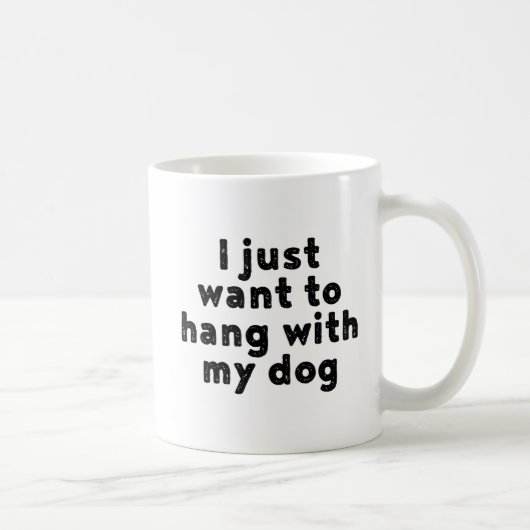 私は犬と一緒にやりたい。 コーヒーマグカップ (右)