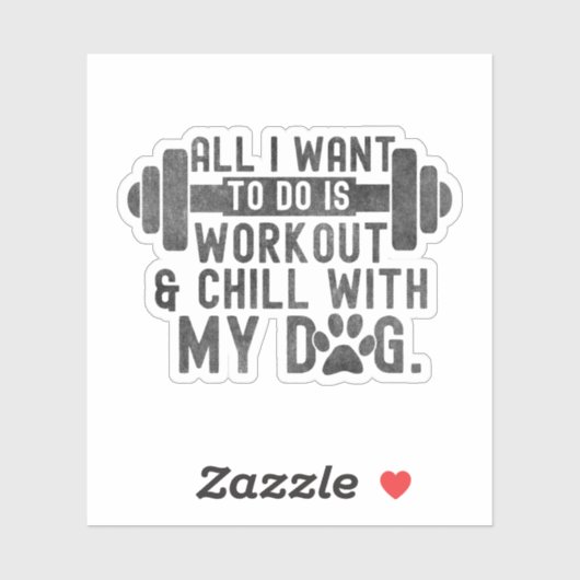 私は犬と一緒にトレーニングと寒さをしたいだけだ シール (シート)