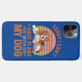 私は犬と予定が入っていなくてごめんなさい Case-Mate iPhoneケース (裏面(横))