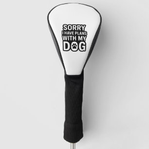 私は犬と予定が入ってごめんなさい ゴルフヘッドカバー