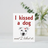 私は犬にキスをした ポストカード (スタンド正面)