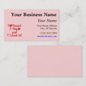 私は犬に接吻しました 名刺 (正面/裏面)