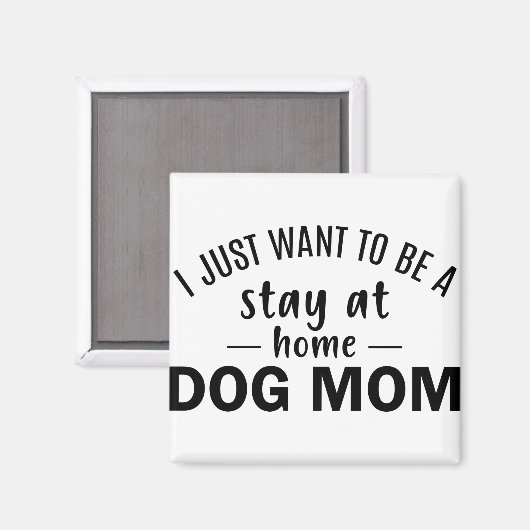 私は犬のお母さんのところに泊まりたい マグネット (正面/裏面)