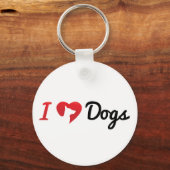 私は犬のキーチェーンが大好き キーホルダー (正面)