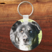 私は犬のキーチェーンが大好き キーホルダー (正面)