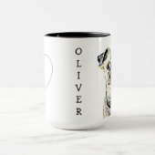 私は犬のコーヒーマグパーソナライズされたが大好き マグカップ (中央)