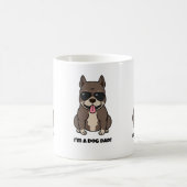 私は犬のパパマグだ – 父の日に最適 コーヒーマグカップ (中央)