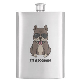 私は犬のパパ – 父の日に最適 フラスク