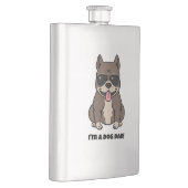 私は犬のパパ – 父の日に最適 フラスク (右)