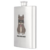 私は犬のパパ – 父の日に最適 フラスク (左)