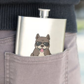 私は犬のパパ – 父の日に最適 フラスク (インサイチュ)