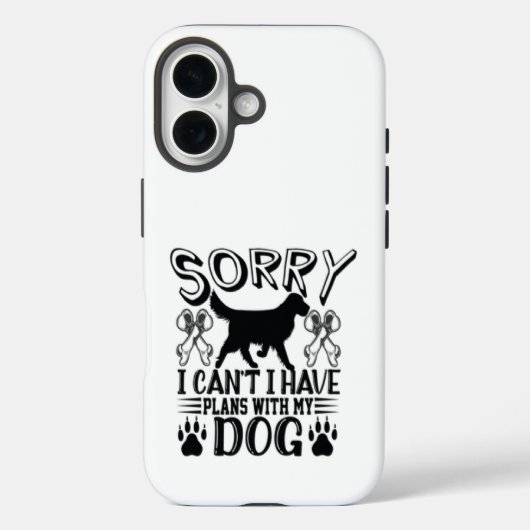 私は犬の引用文と予定が入ってごめんなさい Case-Mate iPhoneケース (裏面)