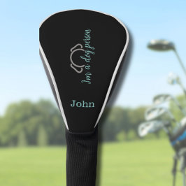 私は犬の引用文カスタムゴルフヘッドカバー ゴルフヘッドカバー