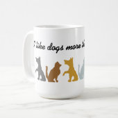 私は犬の引用文 コーヒーマグカップ (正面左)