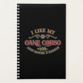 私は犬の恋人のための私の杖のコルソアイディアが好き プランナー手帳 (正面)