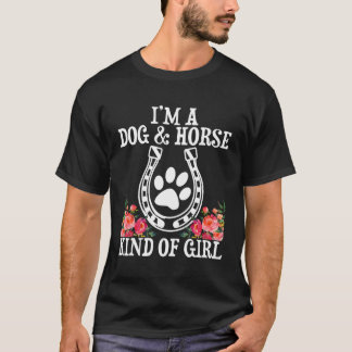 私は犬の馬のような女の子の乗馬ギフトだ Tシャツ