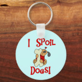 私は犬のTシャツおよびギフトをだめにします キーホルダー (正面)