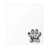 私は犬よ ノートパッド (正面)