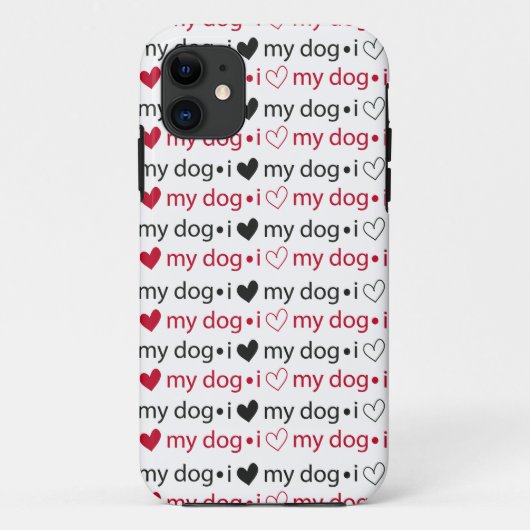 私は犬をハートで愛す Case-Mate iPhoneケース (裏面)