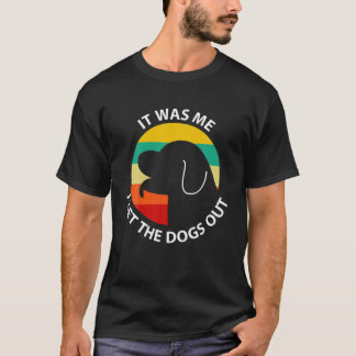 私は犬を外した – ヴィンテージレトロSunse Tシャツ