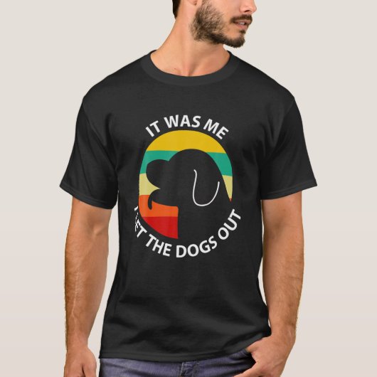 私は犬を外した – ヴィンテージレトロSunse Tシャツ (正面)