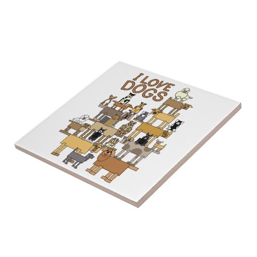 私は犬を愛します タイル (側面)