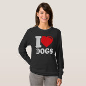私は犬を愛し私は犬を愛する1 Tシャツ (正面フル)