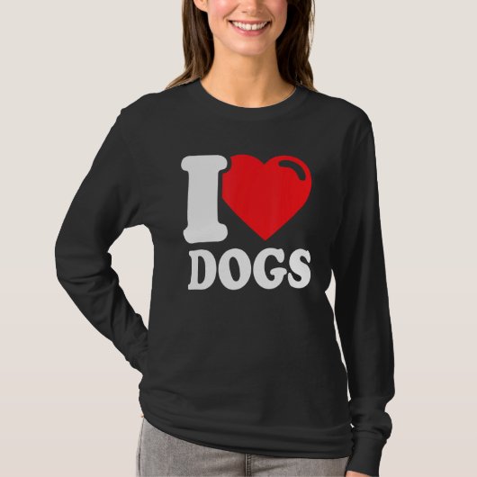 私は犬を愛し私は犬を愛する1 Tシャツ (正面)