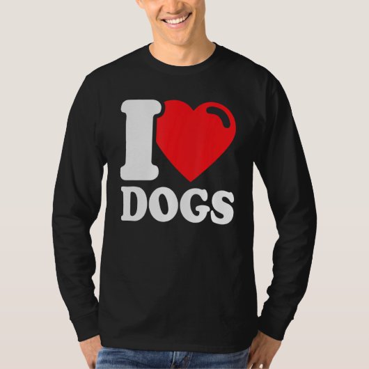 私は犬を愛し私は犬を愛する1 Tシャツ (正面)