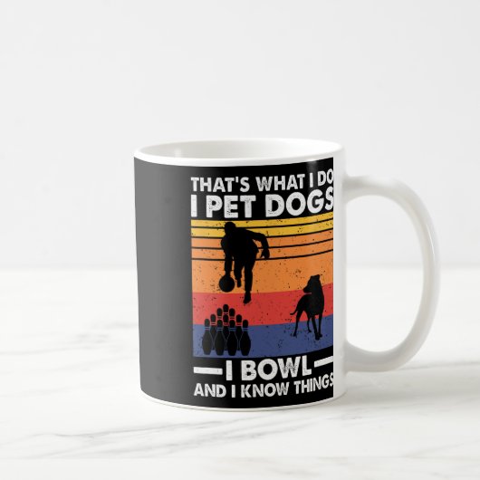私は犬を撫でて事を知っている コーヒーマグカップ (右)