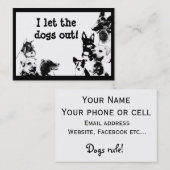 私は犬を放ちました! 名刺 (正面/裏面)