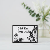 私は犬を放ちました! 名刺 (スタンド正面)