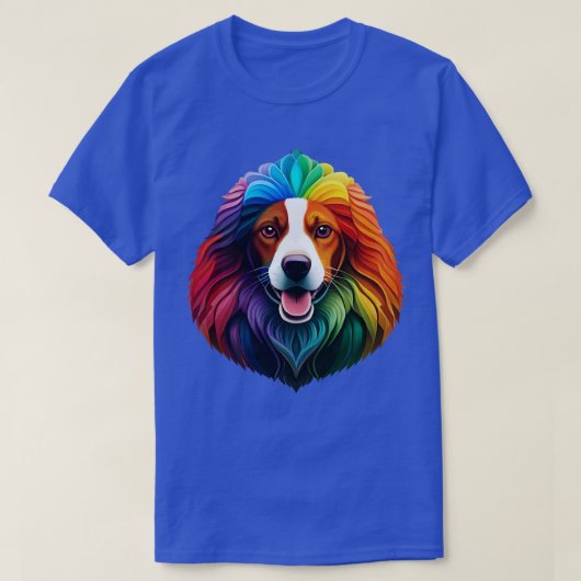 私は犬を見て遅くなってごめんなさい Tシャツ (デザイン正面)