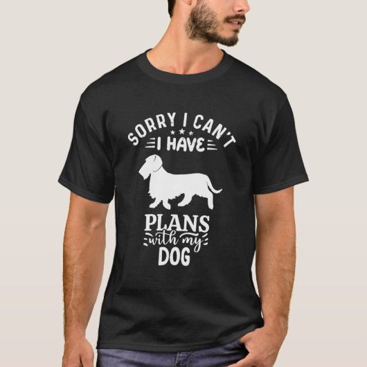 私は犬を金髪で計画できなくてごめんなさい Tシャツ (正面)