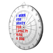 私は犬を雇うロイヤリティのお金を稼ぐ ダーツボード (正面右)
