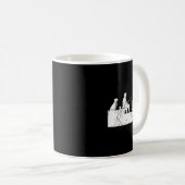 私は犬を飼って魚釣りに行きたい コーヒーマグカップ (正面右)