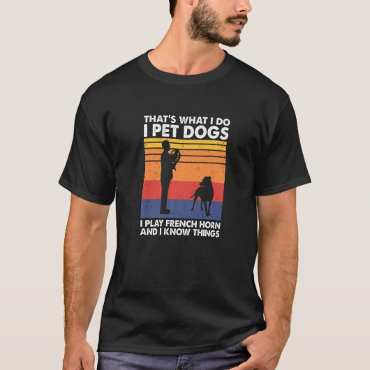 私は犬を飼遊いフランスのて、知っている Tシャツ (正面)