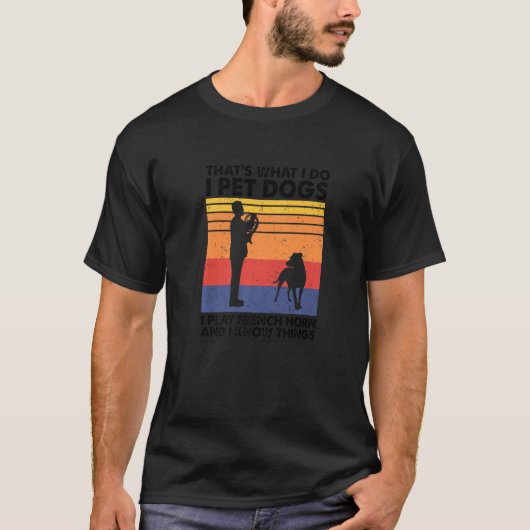 私は犬を飼遊いフランスのて、知っている Tシャツ (正面)