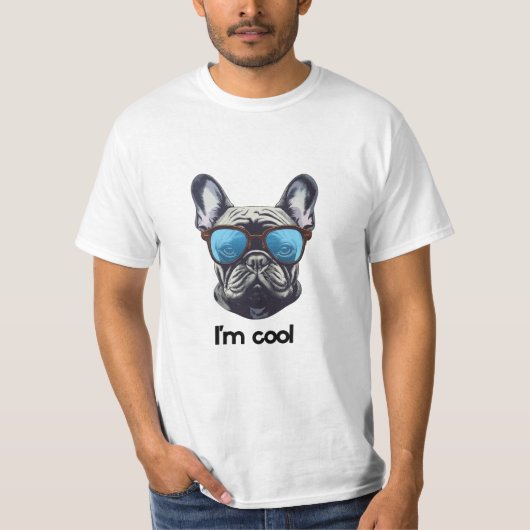 私は犬クール Tシャツ (正面)