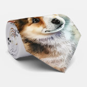 私は犬コーギコルギスネックタイ大好き ネクタイ (ロール)