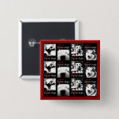 私は犬ボタンを愛します 缶バッジ (正面&裏面)