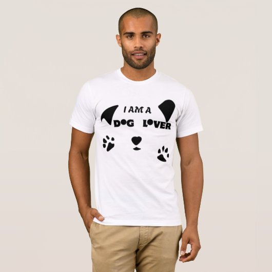 私は犬好きだ。 Tシャツ (正面フル)