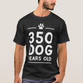 私は犬年のTシャツの350才です Tシャツ (正面)