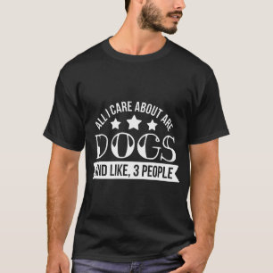 私は犬気にだけで3人きり-犬 Tシャツ